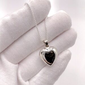 .925 Sterling Silver Heart Necklace
